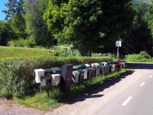 Briefkästen in Schweden