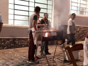 Frisch gebraten - in der Altstadt von Curitiba